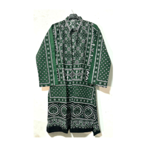 Ladies Ajrak Open Party Sleeve Coat