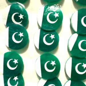Pakistan Flag Plastic Badge