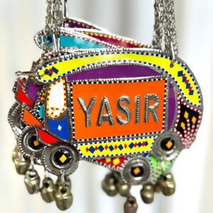 Decorative Truck Art Rikshaw Hanging Plate – Personalized “Name” Design