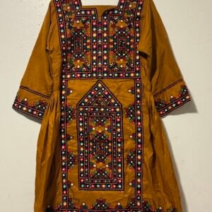 Traditional Brown Sindhi Karhai Kids Suit