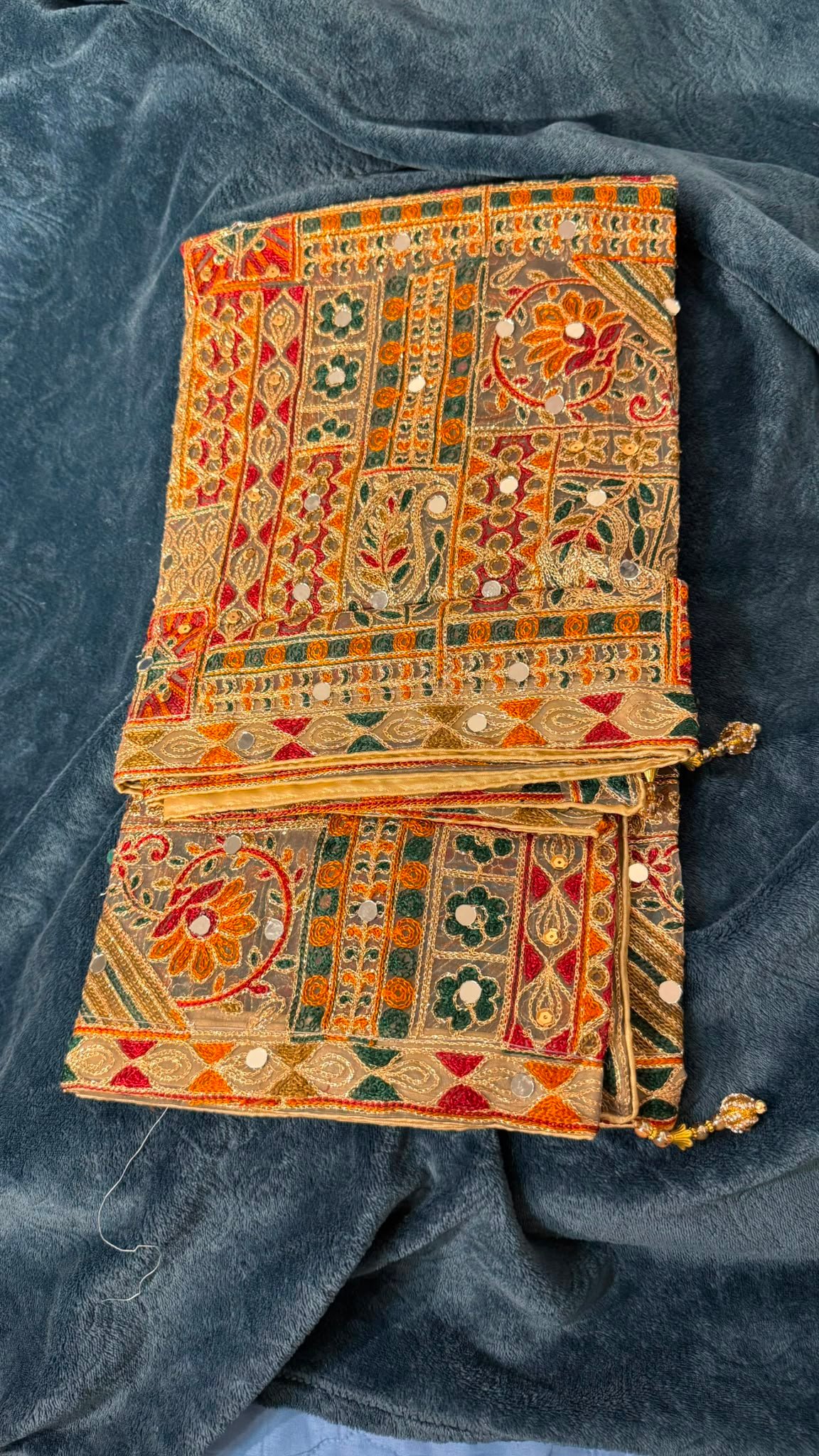 Gotta work Organza material Bakhtawar style dupatta - Image 2