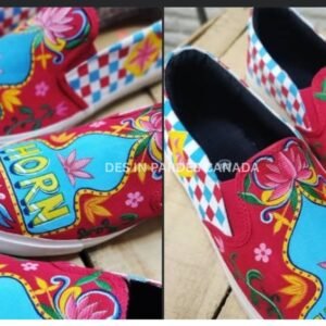 Handcrafted Phool Patti Truck Art Sneakers
