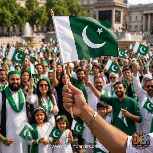 Pak hand flag 12x18 with chin