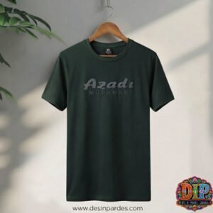 14 August Azadi Black Tshirt L