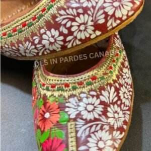 Hand-Painted Truck Art Floral Khussa 03