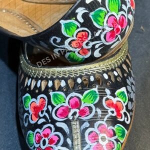 Hand-Painted Truck Art Floral Khussa 11