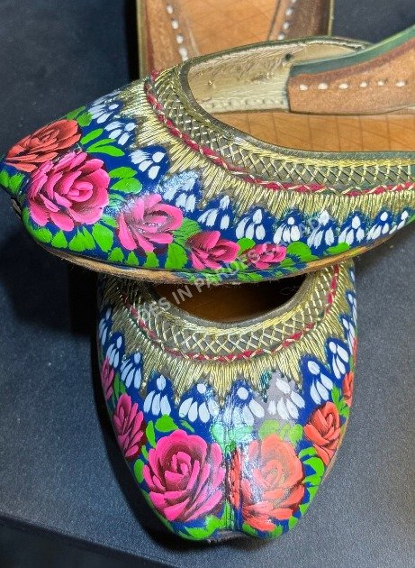 Hand-Painted Truck Art Floral Khussa 08