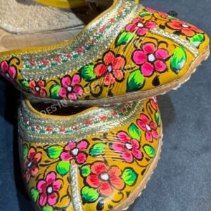 Hand-Painted Truck Art Floral Khussa 14