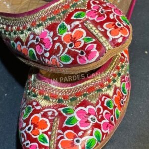 Hand-Painted Truck Art Floral Khussa 15