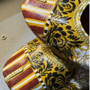Hand-Painted Truck Art Floral Khussa 21