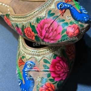 Hand-Painted Truck Art Floral Khussa 18