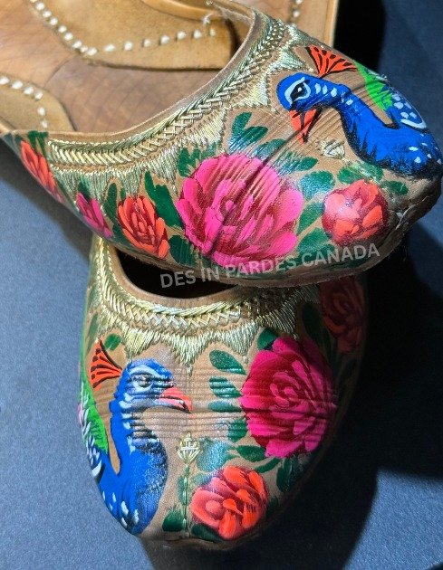 Hand-Painted Truck Art Floral Khussa 18