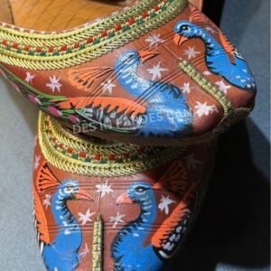 Hand-Painted Truck Art Floral Khussa 19