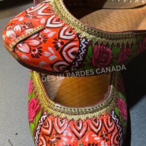Hand-Painted Truck Art Floral Khussa 24