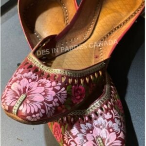 Hand-Painted Truck Art Floral Khussa 23