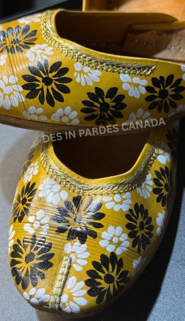 Hand-Painted Truck Art Floral Khussa 22 - Image 2