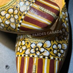 Hand-Painted Truck Art Floral Khussa 25