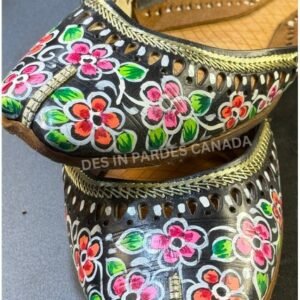 Hand-Painted Truck Art Floral Khussa 28