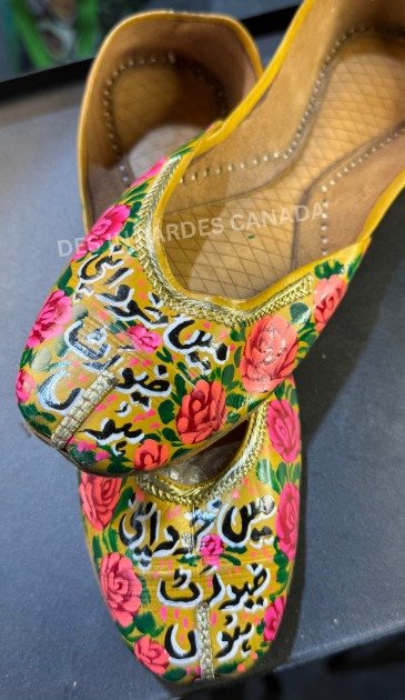 Hand-Painted Truck Art Floral Khussa 29 - Image 2