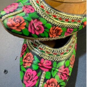 Hand-Painted Truck Art Floral Khussa 30