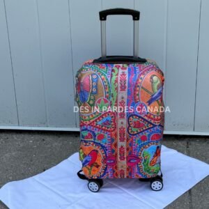 Pinkish Pakistani Truck Art Elastic Luggage Cover