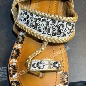 Handcrafted Truck Art Floral Kolhapuri Chappal 2