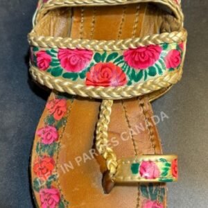 Handcrafted Truck Art Floral Kolhapuri Chappal 5