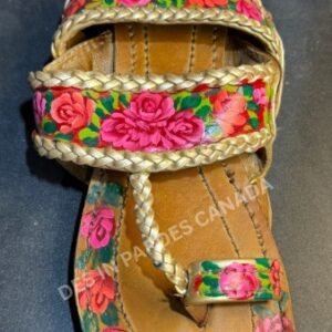 Handcrafted Truck Art Floral Kolhapuri Chappal 6