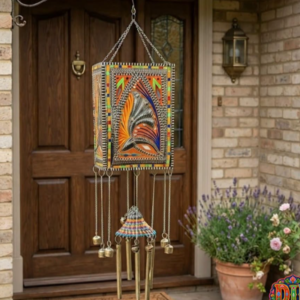 Square  Pakistani Truck Art Wind Chime
