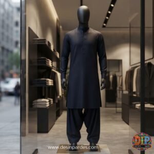 Black Classic Karandi Men’s Suit