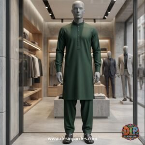 forest Green Classic Karandi Men’s Suit