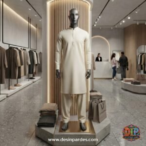 Royal Cream Classic Karandi Men’s Suit